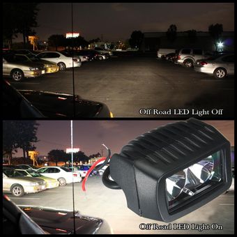 （Chip 2led） Lámpara de inspección de luz de cabeza de trabajo antiniebla de conducción LED de 15 W para automóvil motocicleta todo terreno ATV camión SUV reparación ingeniería trabajo al aire libre 480 lm 6000 K DC10-30 V plug & play 