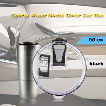 30 oz botella de agua caliente Coches Tazas tapo los deportes de agua Cubierta uso del automóvil Negro 