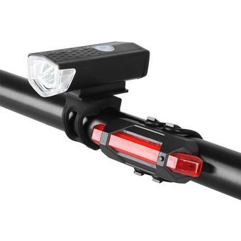 Kit Luces LED Delantera y Trasera para Bicicleta Recargable Generico