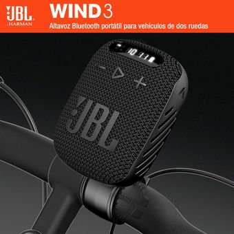 JBL Altavoz Bluetooth portátil Wind 3 y radio sintonizador FM para