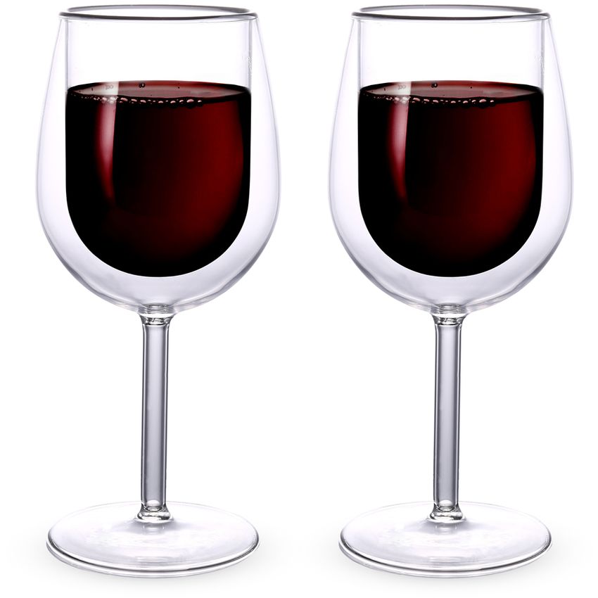 transparente Dartington Crystal WB430P Juego de 2 copas de vino y barra para ginebra 