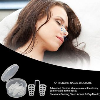 Dilatadores De Silicona Anti Ronquido Clip Nasal No Roncar