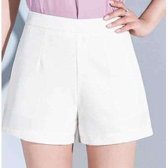 negro y blanco #white pantalones cortos coreanos informales 3xl para mujer Verano primavera pantalones cortos de pierna ancha para mujer de cintura alta en rojo 