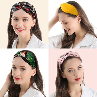 adornos para la cabeza diademas estampadas de colores para mujer moda para chicas 