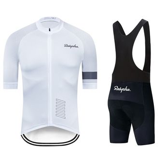 juego de Ciclismo para hombre Ciclismo Jersey ropa de bicicleta de manga corta Kit Mtb bicicleta de triatlón Uniforme Maillot Ciclismo #Bib Shorts suit 3 
