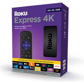 Roku Express 4K - Dispositivo De Streaming Hd / 4K / Hdr Roku-Negro
