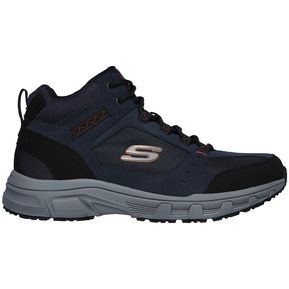 skechers lace up hombre gris