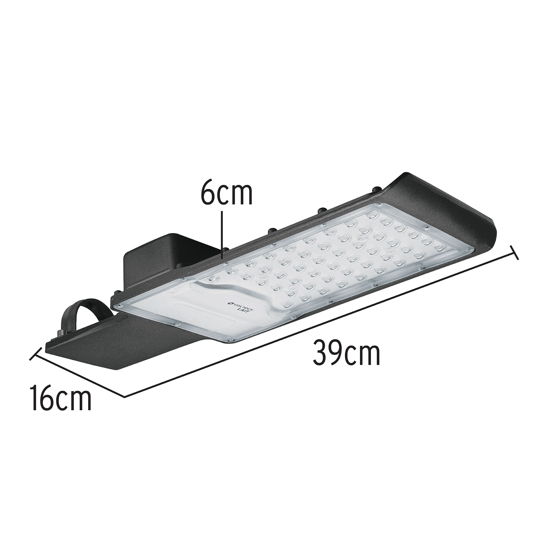 Luminario suburbano de LED plano de aluminio Volteck