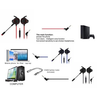 GM-D1 Auriculares para juegos con cable universales de 3,5 mm con micrófono PCAccesorio de computadora 