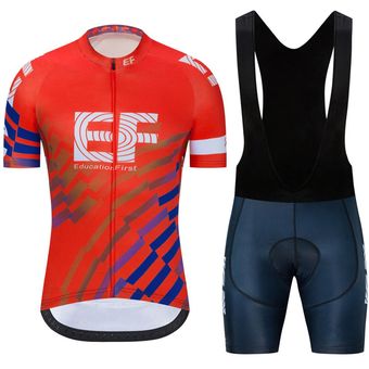 Equipo nuevo EF Ciclismo JERSEY 19D bicicleta pantalones cortos set 