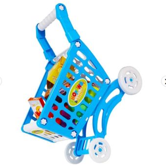 Juguete Carrito De Compras 56 Piezas Supermercado Didactico GENERICO