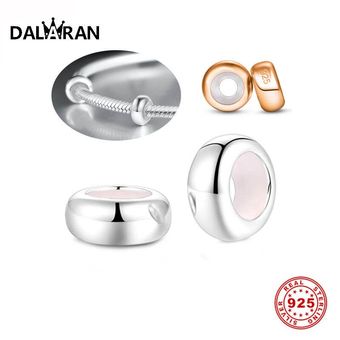 Dalaran 2pcs 925 Cuentas De Posicionamiento De Plata Para El 