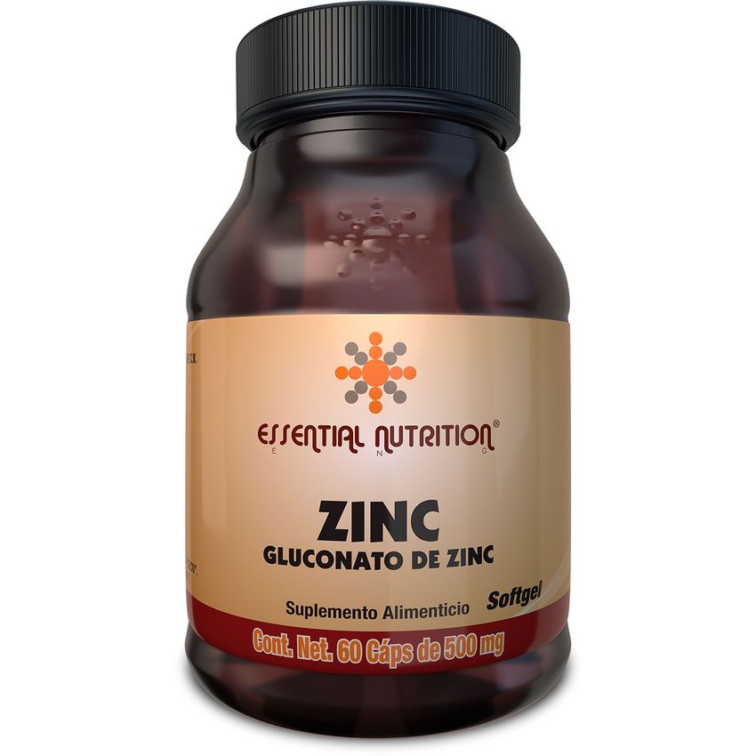 Zinc, 60 Cápsulas de 500 mg