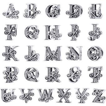 Las Pulseras De Bisaer Con Cuentas Auténticas 925 Letras De 