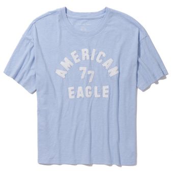 Playera manga corta American Eagle cuello redondo para mujer