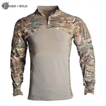 traje del ejército Airsoft ropa de trabajo transpirable uniforme militar CP Camuflaje ropa probada Camisas de combate 