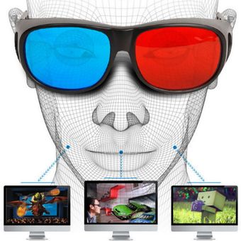 Tipo Universal Gafas 3D PelíCula De TV Marco De Video Anaglifo 