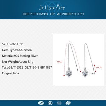Jellystory 925 Pendientes De Plata Esterlina Geometría Joyas 