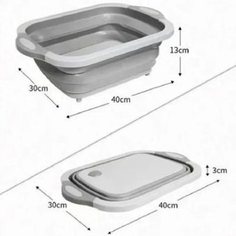 Tabla De Cocina para Picar Cortar Plegable Lavar colar almacenar –