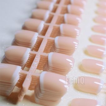 Uñas cortas Beige francesas Punta Blanca Color Nude uñas postizas clásicas  envoltura completa uñas arte consejos para uso diario 240 Uds(#small french  nails) | Linio México - GE598HB06Q81FLMX