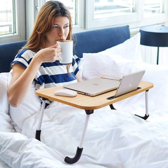 Mesa plegable para computadora portátil Bandeja de cama para desayuno