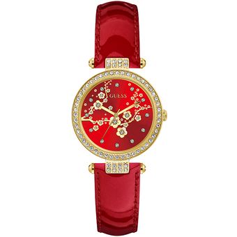 Reloj guess rojo online mujer