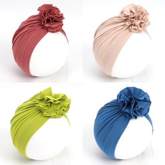 Sombrero de algodón para niña,turbante,accesorios de fotog 