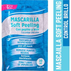 Mascarilla tez Soft Peeling Facial Control Brillo X20ml