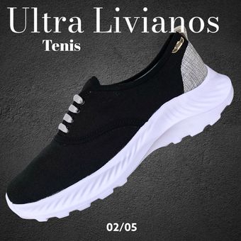 sneakers Negros Ultra Livianos 