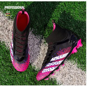 Zapatos de fútbol deportes entrenamiento de hombre respirable AG Rosa 