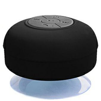 IPX4 portátil inalámbrico de ducha impermeable altavoz manos libres de coche Sucting micrófono inalámbrico Baño transmisión de audio 