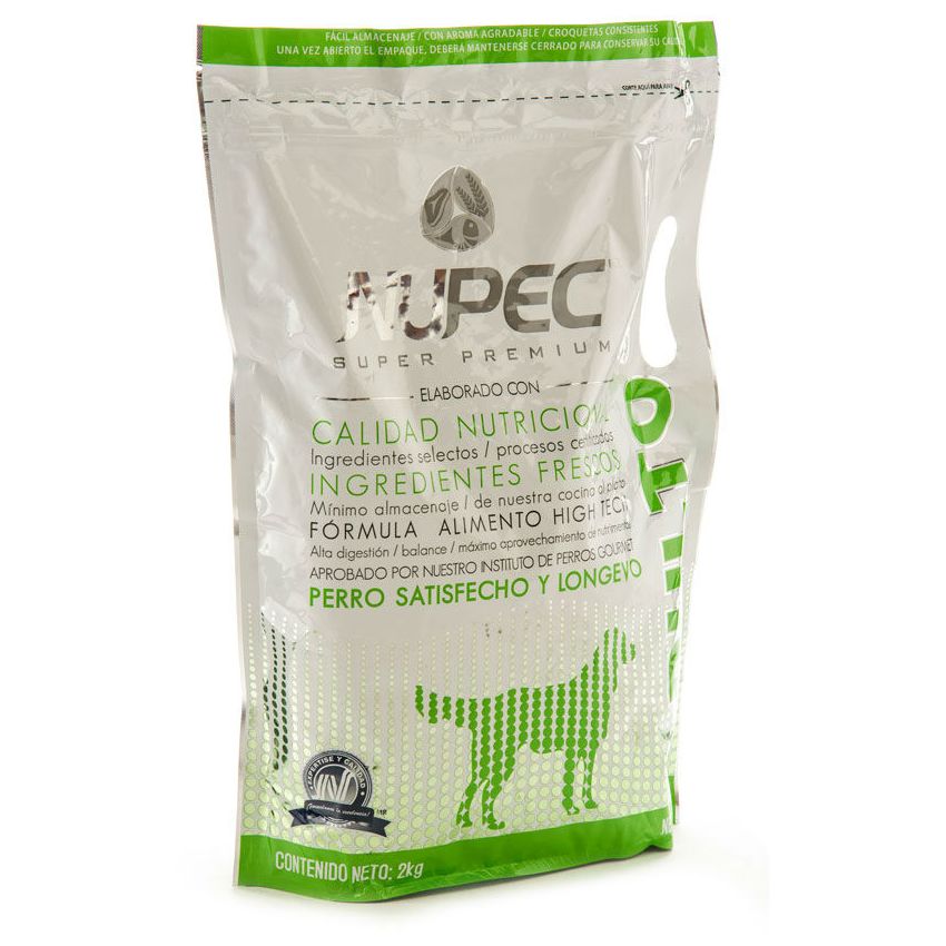 Alimento para Perro Nupec Adulto 2 kg-Blanco con Verde