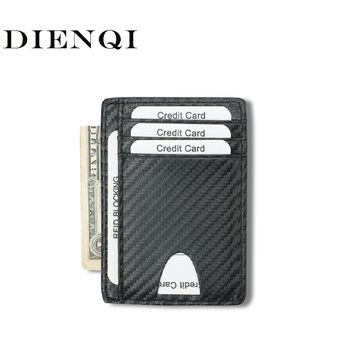 billeteras minimalistas de fibra de carbono Rfid para hombre carter 