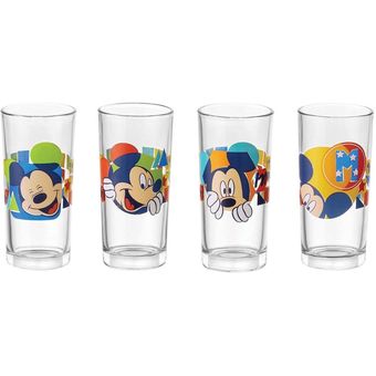 Juego 2 Contenedores de Vidrio con Tapa 950 ml Minnie and Mickey