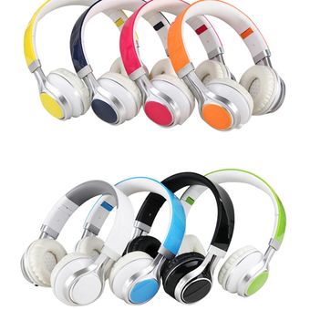 #Azul auriculares con cable de 3,5mm auriculares estéreo plegables auriculares audifonos Diadema con micrófono para IOS android Ordenador de teléfono inteligente 