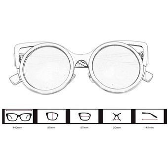 Gafas de sol polarizadas Buenas orejas de gato estilo de manejo para gafas espejadas tonos 