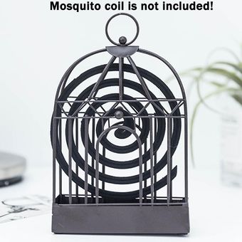 Retro Iron Mosquito Coils Holder Rack Strider Bug Repelente Hogar Camp 