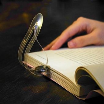 Mini luz de libro LED portátil luz de lectura LED con marcador de bot 