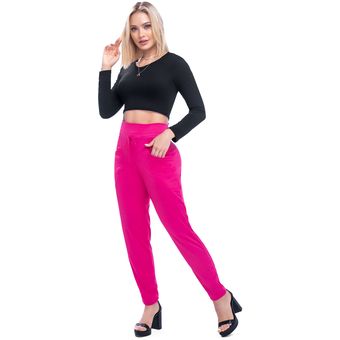 Pantalon rosa fucsia discount mujer