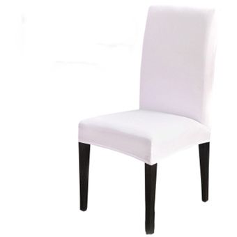 Anti-sucio fundas de LICRA para silla cubierta para silla elástica Color sólido siameses minimalista Hotel restaurante casa #Color 10 