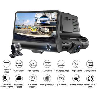 Camara De Carro Auto Coche Para Grabar Delantera Y Trasera Vision Nocturna A