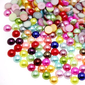 5 Glot 3 Mm Multicolor Abs Semicircular Perla Perlas Diy De 