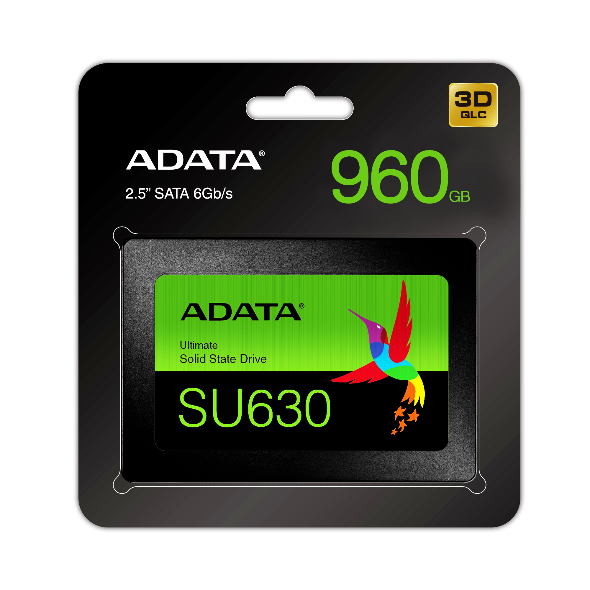 ADATA Unidad de Estado Sólido SSD SU630 960GB 3D NAND , SATA III,QLC,2.5