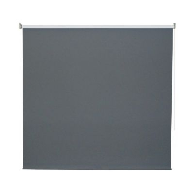 Persiana Enrollable Black Out Forro Blanco 160x180cm Gris.
