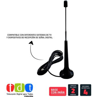 TV TDT portátil, Antena de TV, Altavoz Bluetooth, Auriculares