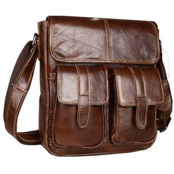 Bolso de hombre de cuero de moda bolso de mensajero de hombre maletín pequeño bolso de hombro 