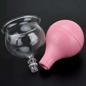 Cabeza de goma vidrio vacío Cupping latas salud China médica Cupping succión tazas de terapia  CHU 