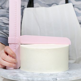 Herramientas de la torta Nivelador ajustable torta del raspador Lcing suave torta de cocina 