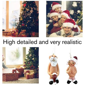 Navidad Naughty Elf Santa Colgantes Árbol de Navidad Colgante colgante para el hogar 