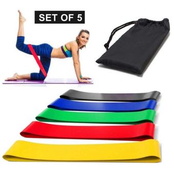 Banda Elastica Entrenamiento Fitness Gym Kit X5